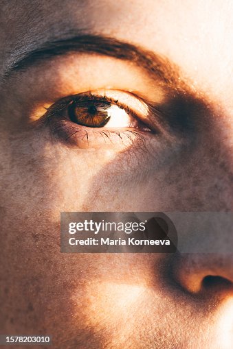 Close View Beautiful Face And Eye Close Up High-Res Stock Photo - Getty Images
