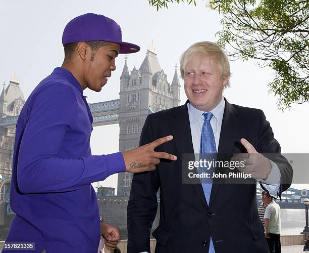 Award Winning Rapper Chipmunk Joins The Mayor Of London Boris Johnson For A Photocall At City Hall, Ahead Of Access All Areas, A Music Seminar For...