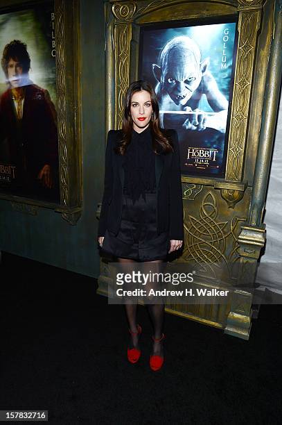 Liv Tyler attends "The Hobbit: An Unexpected Journey" New York premiere benefiting AFI at Ziegfeld Theater on December 6, 2012 in New York City.