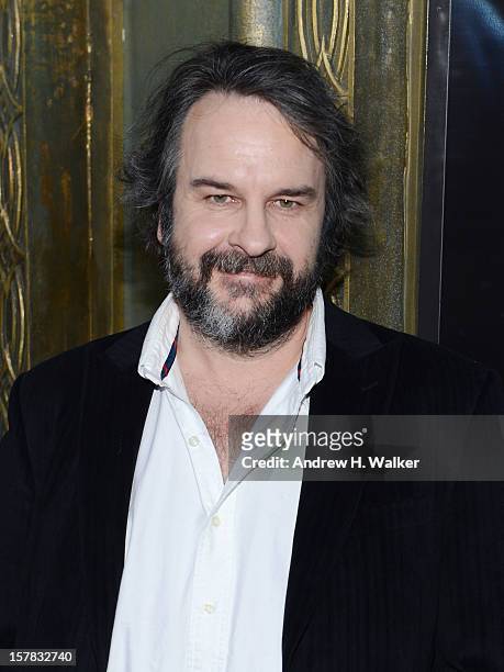 Sir Peter Jackson attends "The Hobbit: An Unexpected Journey" New York premiere benefiting AFI at Ziegfeld Theater on December 6, 2012 in New York...