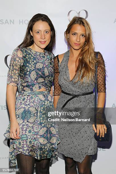 Chiara de Rege and Charlotte Ronson attend the Charlotte Ronson + Artisan House Host Spring/Summer 2013 Handbag Preview on December 6, 2012 in New...