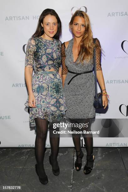 Chiara de Rege and Charlotte Ronson attend the Charlotte Ronson + Artisan House Host Spring/Summer 2013 Handbag Preview on December 6, 2012 in New...