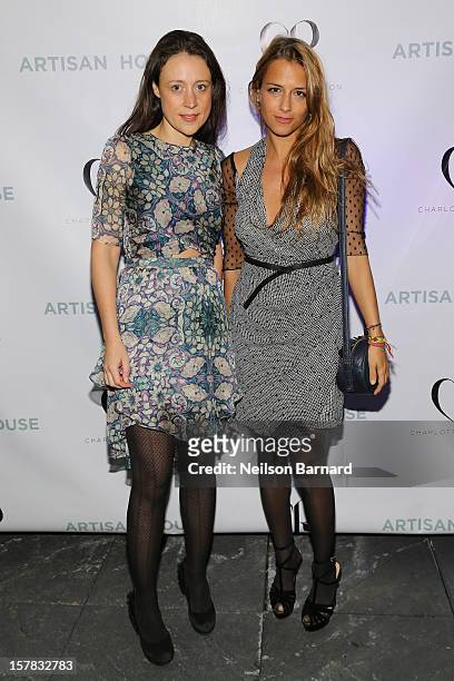 Chiara de Rege and Charlotte Ronson attend the Charlotte Ronson + Artisan House Host Spring/Summer 2013 Handbag Preview on December 6, 2012 in New...