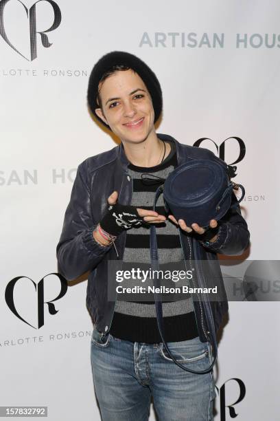 Samantha Ronson attends the Charlotte Ronson + Artisan House Host Spring/Summer 2013 Handbag Preview on December 6, 2012 in New York City.