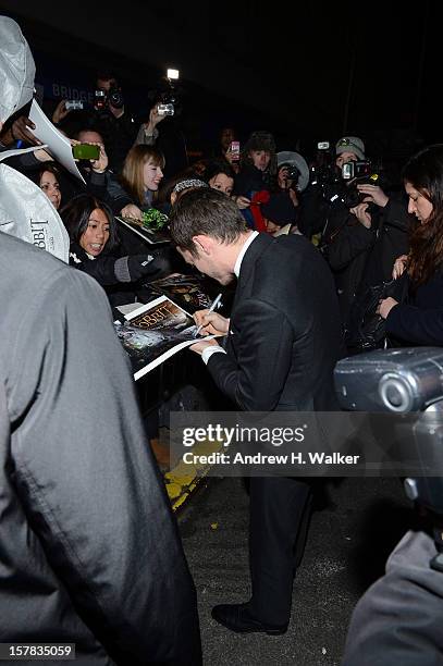 Elijah Wood at "The Hobbit: An Unexpected Journey" New York premiere benefiting AFI at Ziegfeld Theater on December 6, 2012 in New York City.