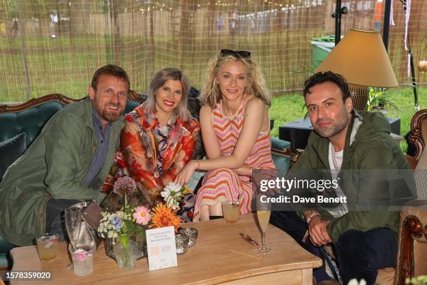 Tom Hamilton, Pips Taylor, Portia Freeman and Pete Denton attend the IHG Hotels "In The Wild" event at Wilderness Festival, presented by IHG Hotels &...