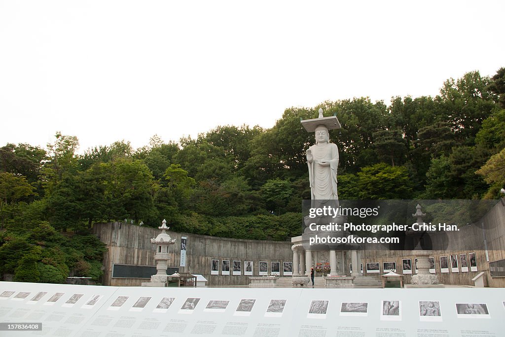 Buddhism Temple Stone Statues in Korea