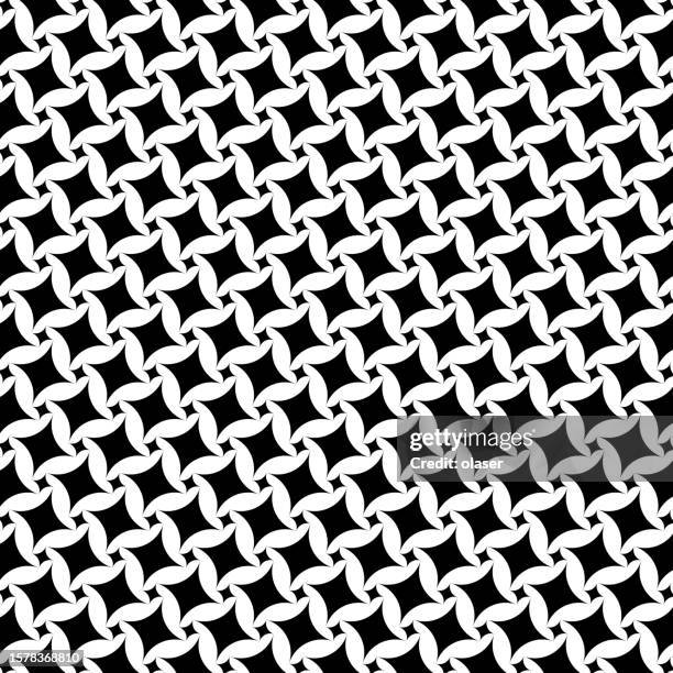 dual size twisted rounded inverted squares pattern on white - copper texture background stock illustrations