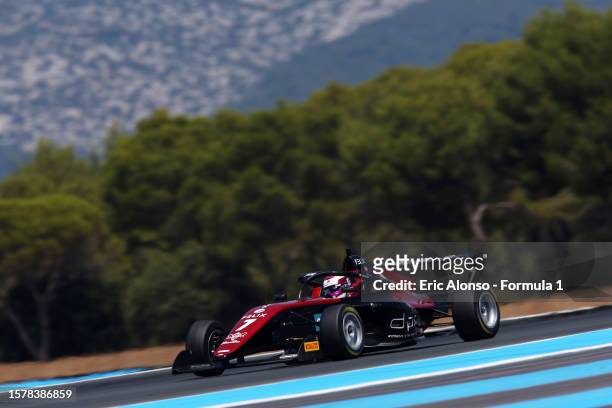 Lena Buhler of Switzerland and ART Grand Prix drives on track during practice for the F1 Academy Series Round 6:Le Castellet at Circuit Paul Ricard...