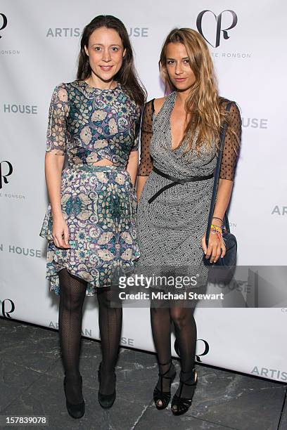 Chiara de Rege and designer Charlotte Ronson attend Charlotte Ronson And Artisan House Handbag Launch Event at Toy Restaurant on December 6, 2012 in...