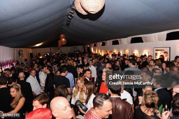 General view of atmosphere at the amfAR Inspiration Miami Beach Party at Soho Beach House on December 6, 2012 in Miami Beach, Florida.