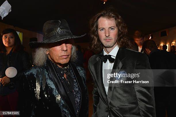 James Goldstein and Marshall Winters attend the amfAR Inspiration Miami Beach Party on December 6, 2012 in Miami Beach, United States.