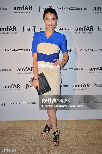 Lily Kwong attends the amfAR Inspiration Miami Beach Party on December 6, 2012 in Miami Beach, United States.