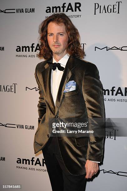 Marshall Winters attends the amfAR Inspiration Miami Beach Party at Soho Beach House on December 6, 2012 in Miami Beach, Florida.