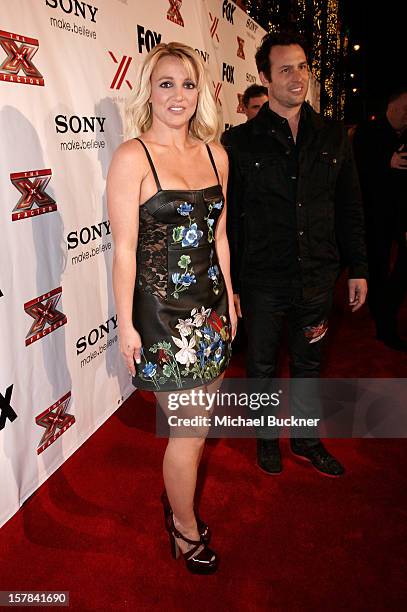 Singer and X Factor Judge Britney Spears attends The X Factor Viewing Party Sponsored By Sony X Headphones at Mixology101 & Planet Dailies on...