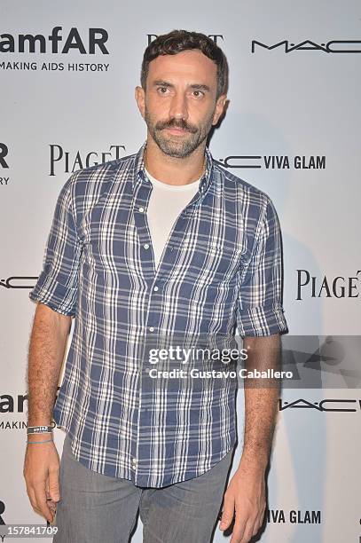 Riccardo Tisci attends the amfAR Inspiration Miami Beach Party at Soho Beach House on December 6, 2012 in Miami Beach, Florida.