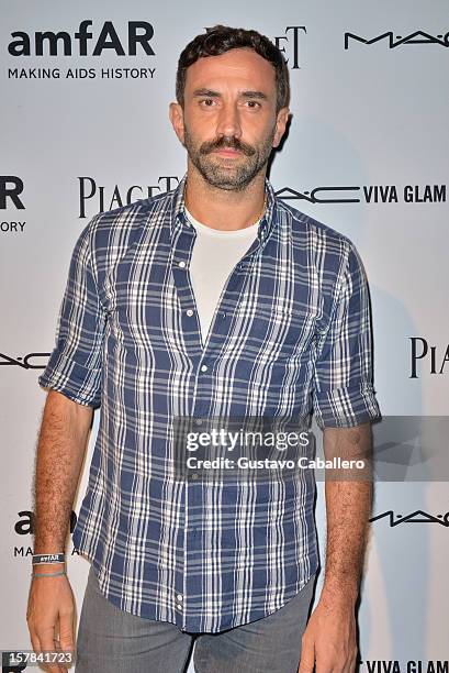 Riccardo Tisci attends the amfAR Inspiration Miami Beach Party at Soho Beach House on December 6, 2012 in Miami Beach, Florida.