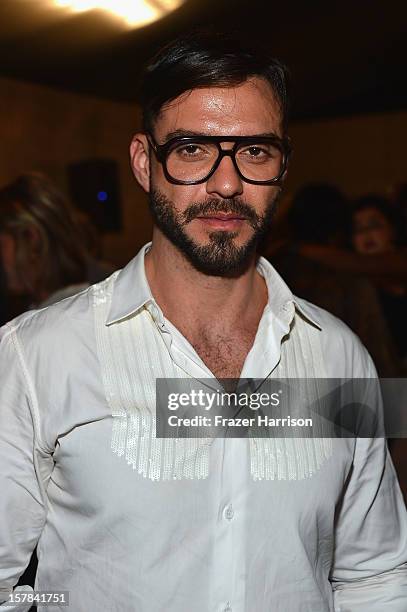 Lorenzo Martone attends the amfAR Inspiration Miami Beach Party at Soho Beach House on December 6, 2012 in Miami Beach, Florida.