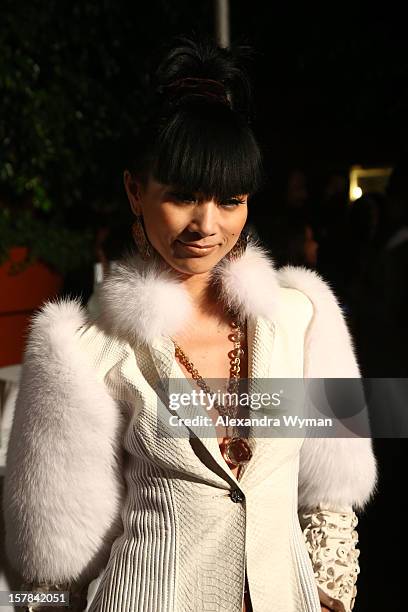 Actress Bai Ling attends Voli Light Vodka's Holiday Party hosted by Fergie Benefiting Cellphones for Soldiers at SkyBar at the Mondrian Los Angeles...