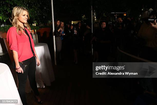 Personality Ali Fedotowsky attends Voli Light Vodka's Holiday Party hosted by Fergie Benefiting Cellphones for Soldiers at SkyBar at the Mondrian Los...