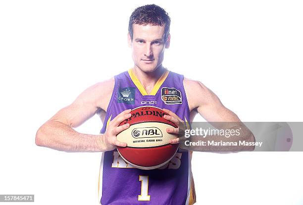 Ben Madgen poses during a Sydney Kings NBL portrait session at Sydney Olympic Park Sports Centre on December 7, 2012 in Sydney, Australia.