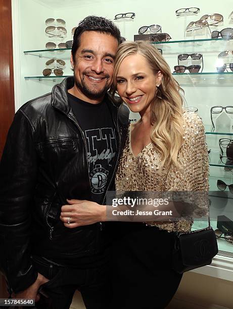 Rich Orosco and actress Julie Benz attend the Grand Opening of The Eye Gallery In Los Angeles on December 6, 2012 in Los Angeles, California.