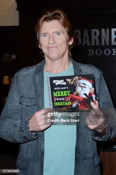 Denis Leary signs copies of his new book "Merry F***in' Christmas" at Barnes & Noble bookstore at The Grove on December 6, 2012 in Los Angeles,...