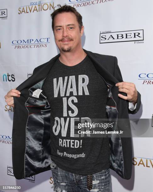 Jeremy London attends the "Edge Of Salvation" Los Angeles Premiere held at the ArcLight Sherman Oaks on December 6, 2012 in Sherman Oaks, California.