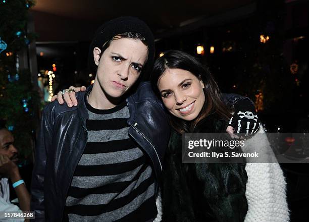 Samantha Ronson and Ally Hilfiger attend Charlotte Ronson + Artisan House Host Spring/Summer 2013 Handbag Preview on December 6, 2012 in New York...