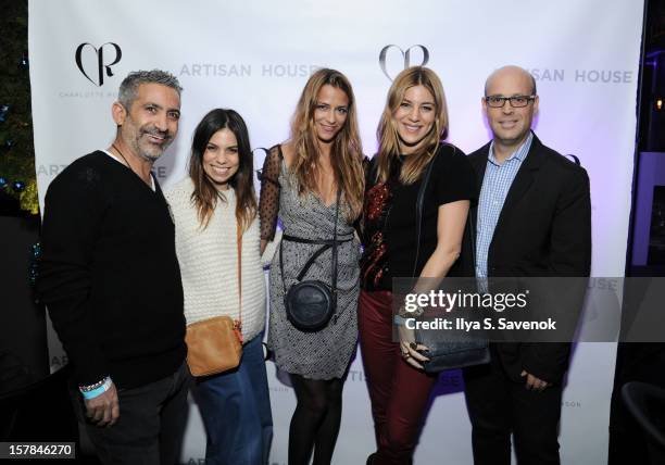 Steve Russo, Ally Hilfiger, Charlotte Ronson, Dani Stahl and Aaron Nir attend Charlotte Ronson + Artisan House Host Spring/Summer 2013 Handbag...