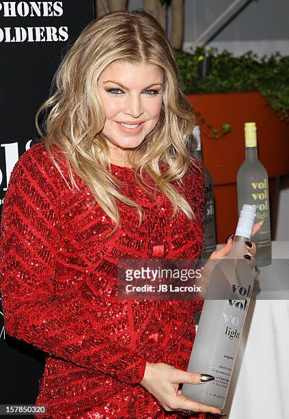 Fergie attends the Voli Lights Vodka Benefit at SkyBar at the Mondrian Los Angeles on December 6, 2012 in West Hollywood, California.