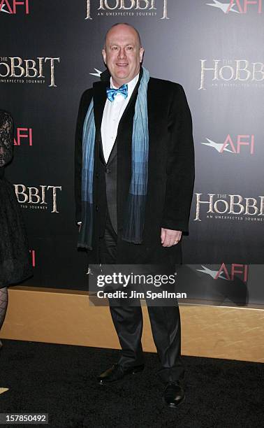 Actor Peter Hambleton attends "The Hobbit: An Unexpected Journey" premiere at the Ziegfeld Theater on December 6, 2012 in New York City.