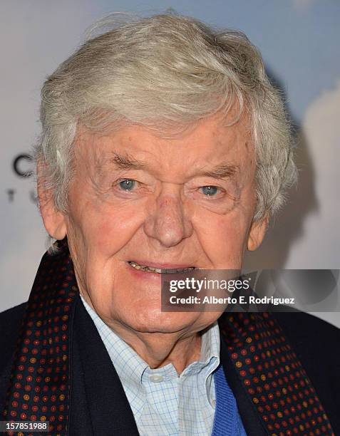 Actor Hal Holbrook arrives to the premiere of Focus Features' "Promised Land" at the Directors Guild Of America on December 6, 2012 in Los Angeles,...