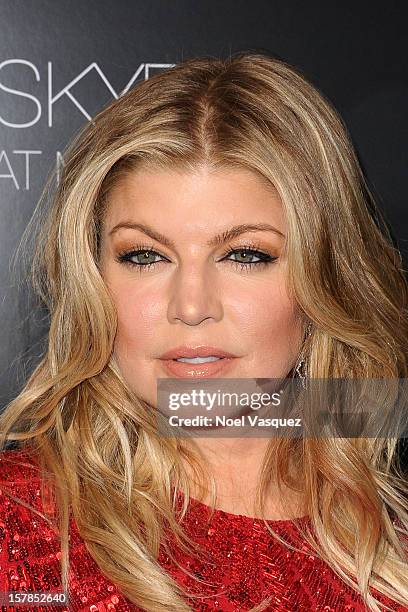 Fergie attends the Voli Lights Vodka benefit at SkyBar at the Mondrian Los Angeles on December 6, 2012 in West Hollywood, California.