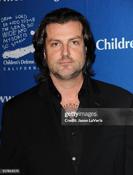 Musician Robin DiMaggio attends the Children's Defense Fund's 22nd annual "Beat the Odds" Awards at the Beverly Hills Hotel on December 6, 2012 in...