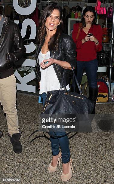 Kelly Monaco is seen on December 6, 2012 in Los Angeles, California.