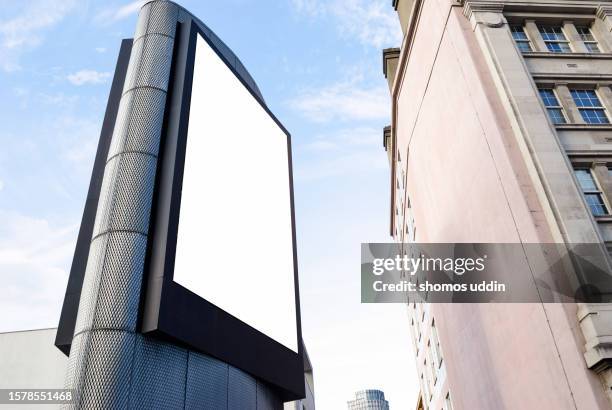 blank advertising billboard in central london - waterloo railway station london stock pictures, royalty-free photos & images