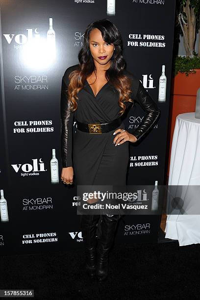 LeToya Luckett attends the Voli Lights Vodka benefit at SkyBar at the Mondrian Los Angeles on December 6, 2012 in West Hollywood, California.