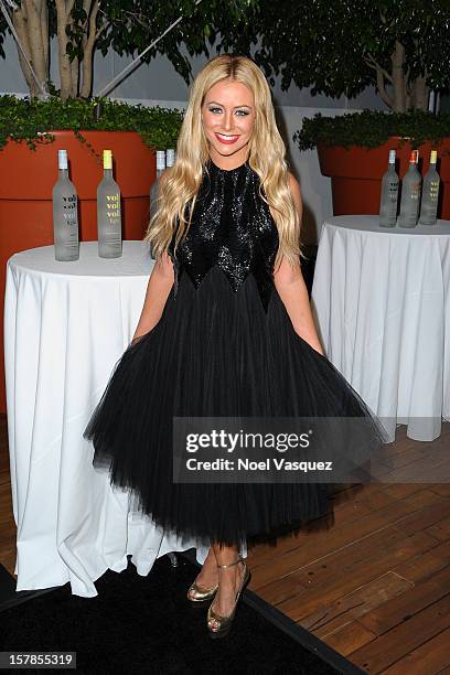 Aubrey O'Day attends the Voli Lights Vodka benefit at SkyBar at the Mondrian Los Angeles on December 6, 2012 in West Hollywood, California.