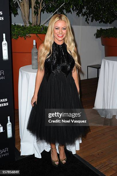 Aubrey O'Day attends the Voli Lights Vodka benefit at SkyBar at the Mondrian Los Angeles on December 6, 2012 in West Hollywood, California.