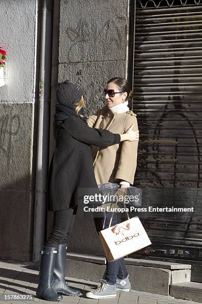 Ana Milan and Alexandra Jimenez are seen on December 6, 2012 in Madrid, Spain.