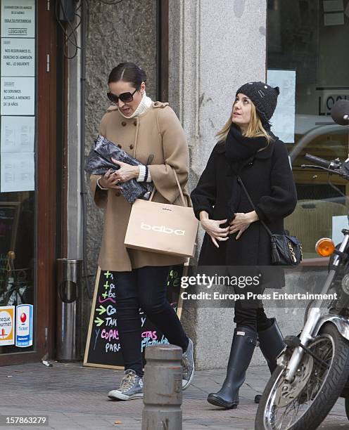 Ana Milan and Alexandra Jimenez are seen on December 6, 2012 in Madrid, Spain.