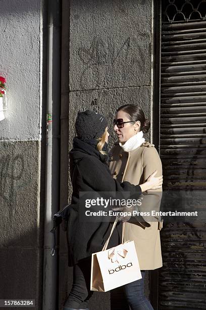 Ana Milan and Alexandra Jimenez are seen on December 6, 2012 in Madrid, Spain.