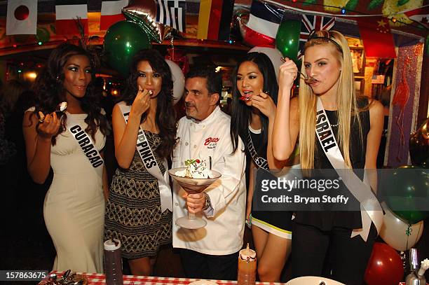 Miss Curacao Monifa Joanne Marie Jansen, Miss Philippines Janine Tugononi, Chef Stuart Leitner, Miss Miss Indonesia Maria Selena, Miss Miss Israel...