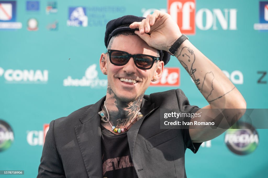 Alex Fiordispino drummer attends the photocall at the 53th Giffoni ...