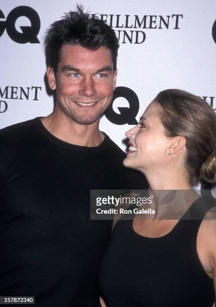 Actor Jerry O'Connell and actress Estella Warren attend GQ Magazine's Third Annual "Leading Men of Hollywood" March Issue on February 20, 2002 at The...