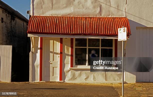Historic shop in the town of Rainbow, founded in 1901. Mallee region, Victoria, Australia.