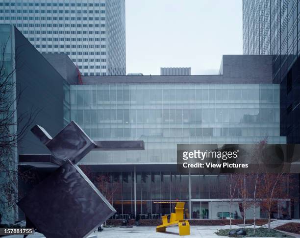 Museum Of Modern Art New York, New York, United States, Architect Yoshio Taniguchi And Associates, Museum Of Modern Art Sculpture Garden Elevation.