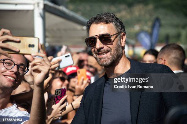 Raoul Bova attends the blue carpet at the 53th Giffoni Film Festival 2023 on July 29, 2023 in Giffoni Valle Piana, Italy.