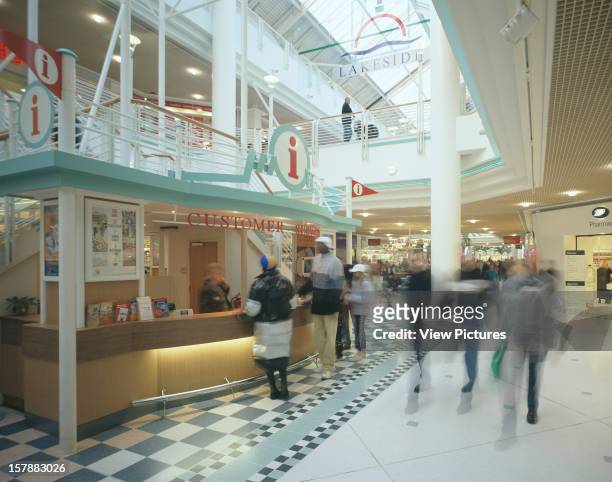 Lakeside Shopping Centre, Thurrock, United Kingdom, Architect Radley Yeldar, Lakeside Shopping Centre Customer Desk .